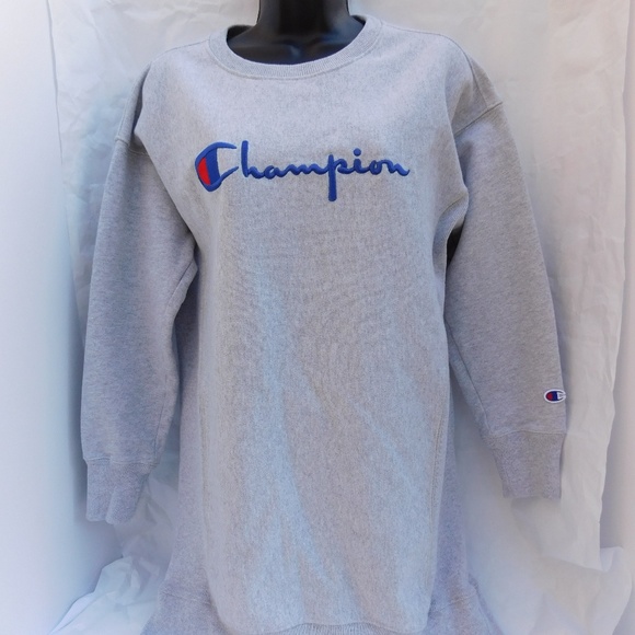 champion reverse weave sweatshirt dress